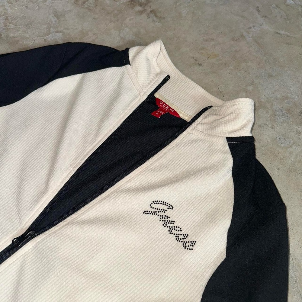 Guess Color Block Zip-Up Sweater - image 4